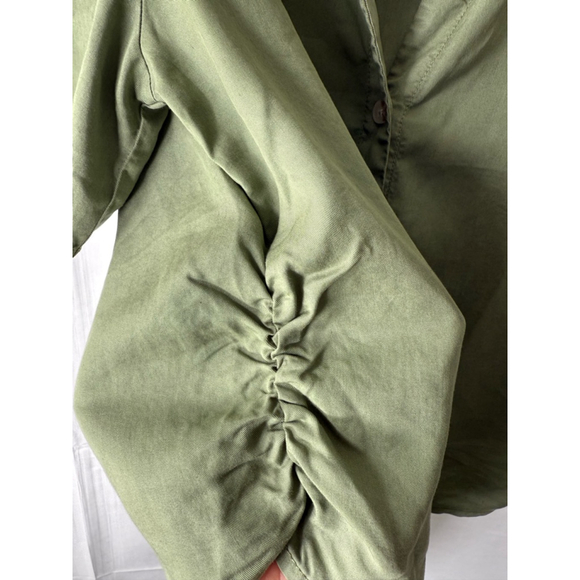 Women's Sanctuary Baja Tie Shirt, Size L, Green - Picture 3 of 9